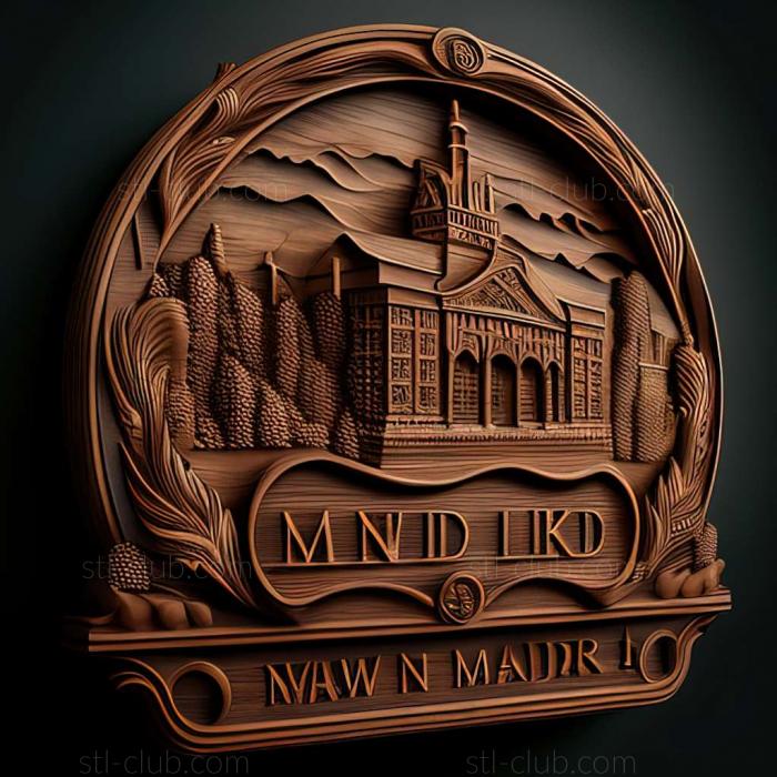 3D model Manchester New Hampshire (STL)